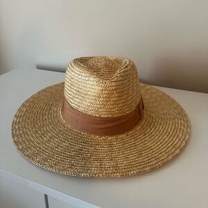 Brixton Natural Straw Hat with Black Band